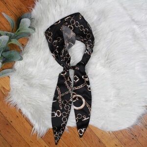 H&M💕Chain Print Designer Hair Wrap Elastic Band